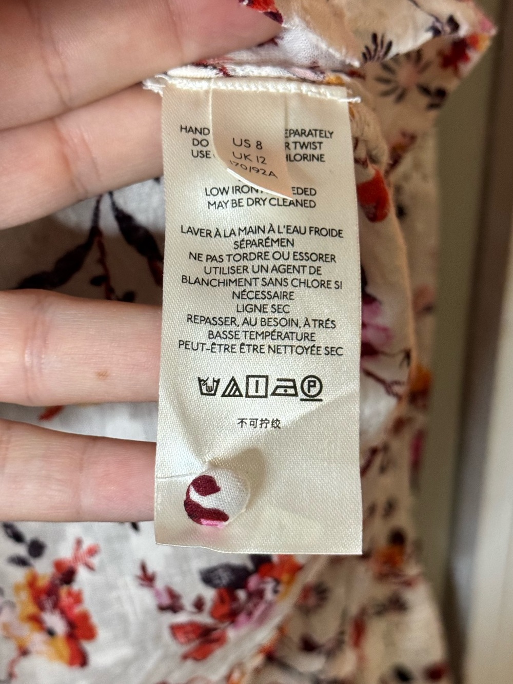 Anthropologie Puff-Sleeved Lace Buttondown Blouse Cottagecore Boho Size 8 - Picture 8 of 11